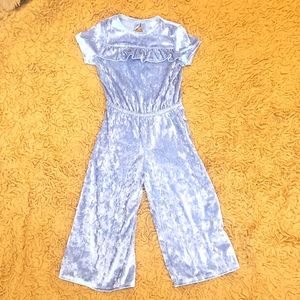 NWOT Harper Canyon Silver Velour Romper Toddler 2-4T